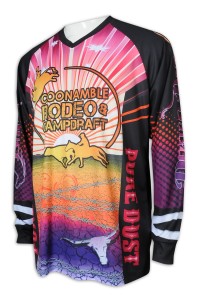 T994 custom-made sublimation long sleeve men's printing V-neck sublimation store